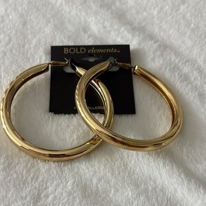 BOLD elements Elegant Gold Hoop Earrings
